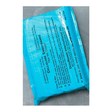 Occunomix OccuNomix Traditional Deluxe Absorbent Cellulose Sweatbands Blue, 100/Pack, SBD100 SBD¬†100.00